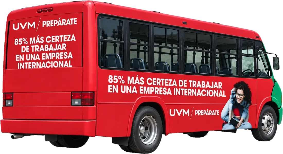 Campaña de UVM sobre camión