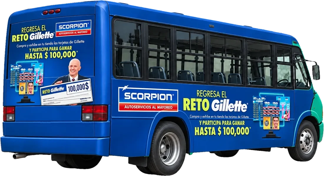 Campaña de Gillette sobre camión