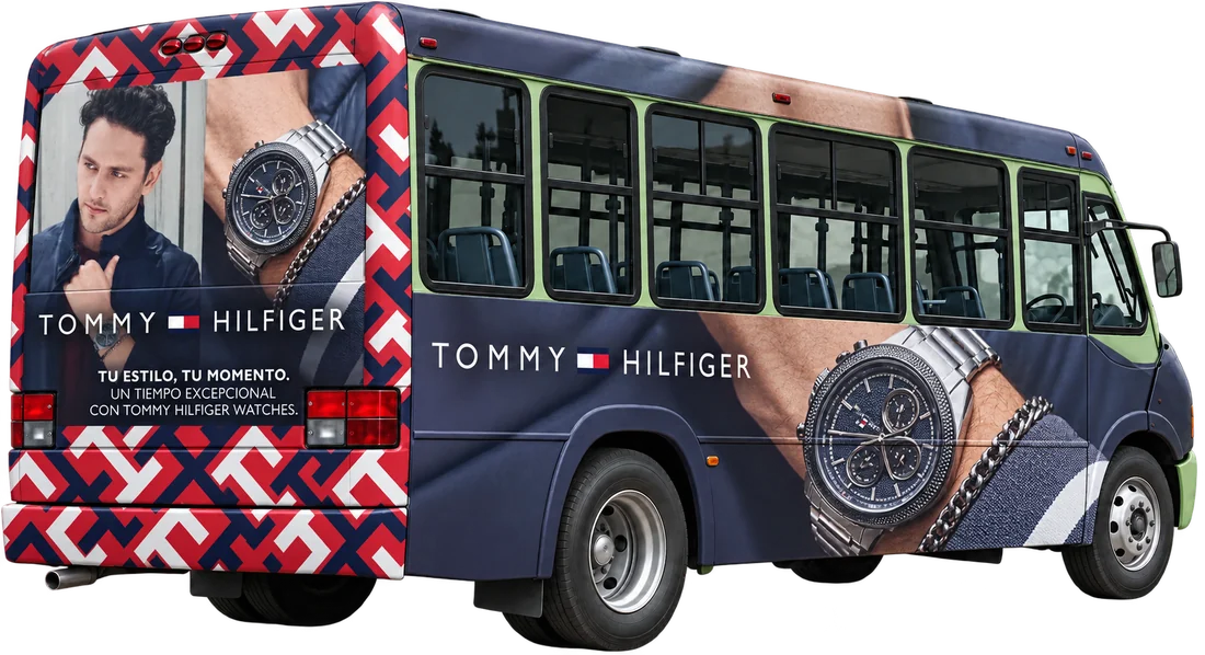Campaña de Tommy Hilfiger sobre camión